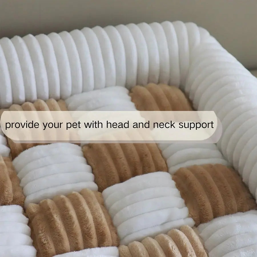 UltraSoftPremium Fuzzy Sofa Cover and Plush Pet Bed for DogsAndCats