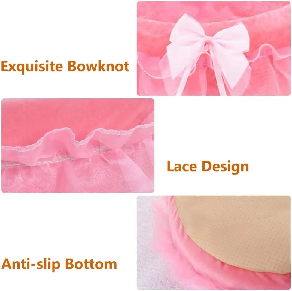 Soft Plush Pet Bed For Dogs And Cats Washable Nest