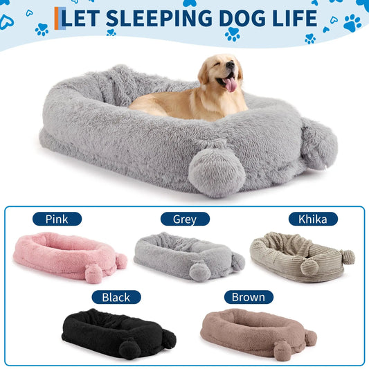 Large Human Size Dog Bed For Adults & Pets