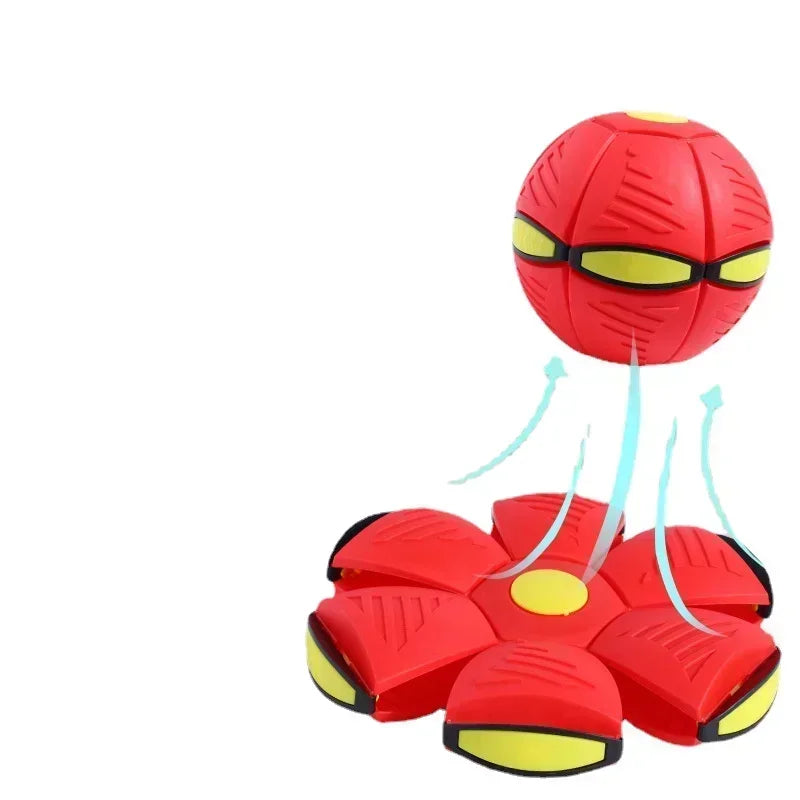 Dog Flying Saucer UFO Toy Outdoor Deformation Ball Gift