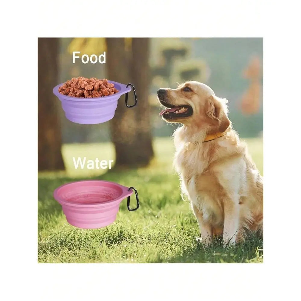 Collapsible Dog Bowl Portable Travel Foldable Dishwasher Safe