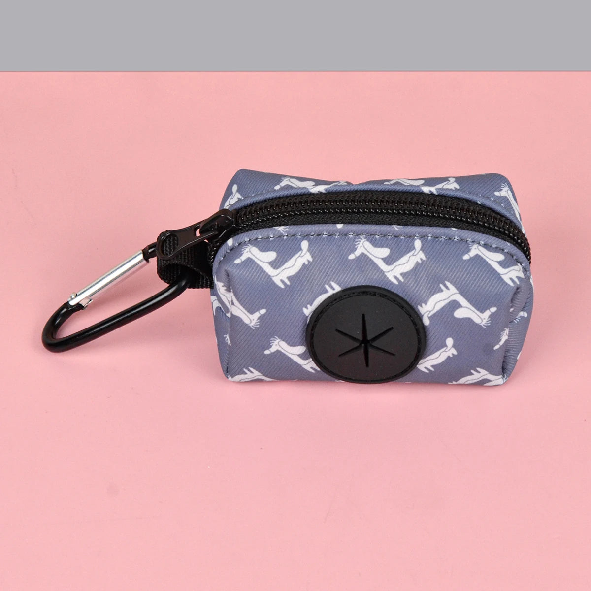 None Dog Poop Bag Holder Leash Attachment Dispenser