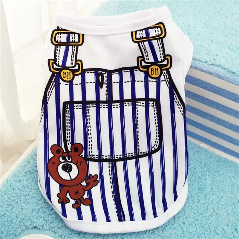Cartoon Clothing Puppy Dogs Soft Vests