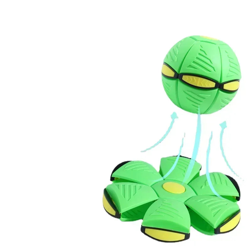 Dog Flying Saucer UFO Toy Outdoor Deformation Ball Gift