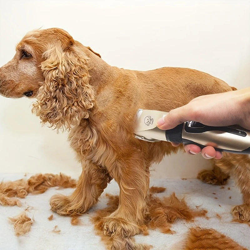 SHUYU Pet Hair Trimmer Kit Electric Clipper For Dogs Cats
