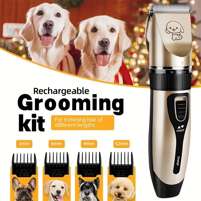 SHUYU Pet Hair Trimmer Kit Electric Clipper For Dogs Cats